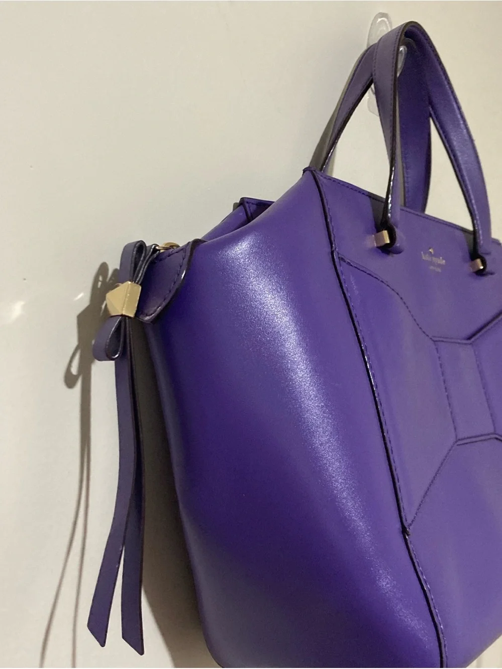EUC‎ kate spade 2 Park Avenue Beau Shopper in Purple Leather